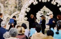 Concerto de Xuan Du / Andrei Ratnikov / Guenrik Elessin, na quinta da Regaleira, durante o Festival de Música de Sintra.