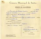 Registo de velocípede de marca Olga com motor Cuciolo, com o nº 9799+, em nome de Francisco da Piedade Martins, morador em Nafarros.