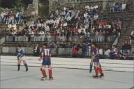 Jogo de hoquei em patins no Parque da Liberdade em Sintra.