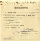 Registo de velocípede de marca Aviz, com o nº 7630, em nome de Francisco Duarte, morador em Concelho.