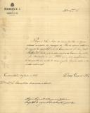 Ofício do Regimento nº 5 de Caçadores, [...], ao Administrador do Concelho de Sintra, ordenando ao Regedor da freguesia de Rio de Mouro que intime o 2º sargento, João Artur dos Santos, residente em Albarraque, para comparecer no quartel, por motivo de serviço urgente.