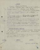 Contrato celebrado entre a Sociedade de Turismo de Sintra Lda e a Agência Artística Internacional para a atuação do bailarino e cantor Azarca and Pastuer.