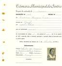 Registo de matricula de carroceiro em nome de Ludovina Sequeira Nunes, moradora no Mucifal, com o nº de inscrição 1758.