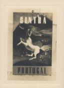 Fotografia de um cartaz alusivo a Sintra em exposição.