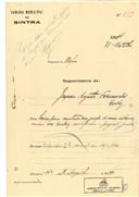 Construção de moradias no Pátio do Gomes, que passou a designar-se Villa Fernandes, Queluz, em nome de Joaquim Augusto Fernandes, com o Processo OB nº 559 /1924, com a licença de construção nº 443 de 02 /12/1924.