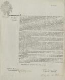 Circular do governo civil, passada em nome de Pedro José de Oliveira, secretário geral, dirigida ao presidente da Câmara Municipal de Colares, a propósito do inquérito ordenado pelo Ministério da Fazenda para informar a nova reforma do sistema tributário. 