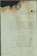 Requerimento de João Duarte de Castro morador em São João das Lampas, para uso e porte de arma de caça.