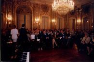 Concerto com Maria João Pires e Rufus Müller, durante o festival de música de Sintra, na sala da música do Palácio Nacional de Queluz.