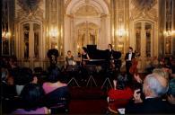 Concerto de Maria João Pires, Augustin Dumay, Gérard Caussé, Ariane Granjon e Jian Wang durante o Festival de Musica de Sintra, na sala da música do Palácio Nacional de Queluz.