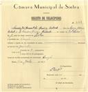 Registo de velocípede com o nº 7143, em nome de Francisco José Manuel de Queiroz Andrade, morador em Banzão.