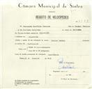 Registo de velocípede de marca Cicles Pombal, com o nº 8473, em nome de Fernando Maurício Pereira, morador em Algueirão.