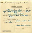 Registo de velocípede de marca Famel, com o nº 7767, em nome de António Casinhas de Macedo, morador em Sacario.