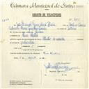 Registo de velocípede de marca Atlantic, com o nº 4801, em nome de João Manuel Gonçalves Correia, morador em Mem Martins.