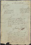 Feito cível de conta de testamento de José Francisco, morador no lugar do Concelho, cujo testamenteiro foi Josefa Maria, moradora no mesmo lugar.