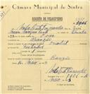 Registo de velocípede de marca Oriental, com o nº 6460, em nome de Mila Couto Fernandes, moradora em Banzão.
