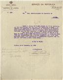 Ofício dirigido ao Administrador do Concelho de Sintra, proveniente do Presidente da Junta Geral do Distrito de Lisboa, informando que não pode ser submetido a exame o orçamento da Irmandade do Santíssimo da Freguesia de Colares para 1933-1934 sem a certidão que lhe diz respeito.