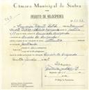Registo de velocípede de marca Atlantic, com o nº 5567, em nome de Francisco Vicente Patrão, morador em Arneiro da Arreganha.