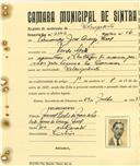 Registo de matricula de velocipedista em nome de Armando José Araújo Leal, morador em Venda Seca, com o nº de inscrição 3342.