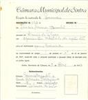 Registo de matricula de carroceiro em nome de Inácio Saraiva Brandão, morador na Quinta da Cabeça, com o nº de inscrição 1724.