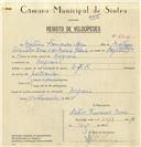 Registo de velocípede com o nº 6907, em nome de Mateus Francisco Rosa, morador em Negrais.