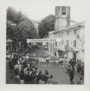 Atletas na partida da "1ª légua Popular de Sintra" no largo da República em Sintra.