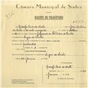 Registo de velocípede com o nº 6153, em nome de Rodolfo Brito da Costa, morador em Linhó.