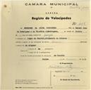 Registo de velocípede de marca Olympique, com o nº 488, em nome de Norberto da Silva Rodrigues, morador em Banzão.