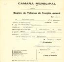 Registo de um veiculo de duas rodas tirado por um animal de espécie asinina destinado a transporte de mercadorias em nome de Bartolomeu Jorge, morador em Pero Pinheiro.