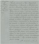 Ofício  dirigido ao presidente da Câmara Municipal de Belas proveniente da secretária geral do Ministério do Reino, assinado por Costa Cabral, referente ao motivo de revolta começada em Torres Novas e a pacificação do Reino.