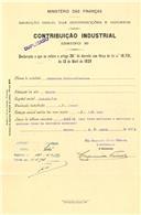 Declaração de contribuição industrial.