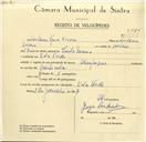 Registo de velocípede de marca Olimpique, com o nº 9582, em nome de António Rosa Vicoso,, morador em Vila Verde.