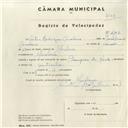 Registo de velocípede de marca Champion, com o nº 4307, em nome de Artur Rodrigues Cavaleiro, morador em Morelena.
