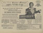 Programa do filme "O Principe Rebelde" realizado por Pino Mercanti com a participação de Mariella Lotti, Massimo Serato, Luigi Tosi e Otelo Tosso.