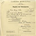 Registo de velocípede com o nº 2239, em nome de Maria Luísa Nobre, morador em Avª Gomes de Amorim nº 7.