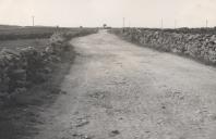 Estrada da Cabrela antes das obras de requalificação.