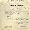 Registo de velocípede de marca Daring, com o nº 337, em nome de Honorato Manuel Chilreira, morador em Pero Pinheiro.