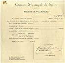 Registo de velocípede com o nº 10104, em nome de Durmal Lemos de Azevedo, morador em Sabugo.
