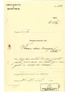 Construção de uma casa no Cacém em nome de Francisco Amaro Domingues com o Processo OB nº 152/1923, com a licença de construção nº 122 de 16/04/1923.
