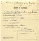 Registo de velocípede de marca Aprilia, com o nº 7860, em nome de Manuel Miranda Rodrigues Cartaxo, morador em Lourel.