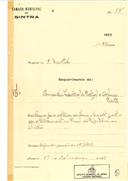 Alteração de estabelecimento na Praça da República em Sintra em nome de Companhia Industrial de Portugal e Colónias com o Processo OB nº 84/1923, com a licença de construção nº 59 de 19/03/1923.