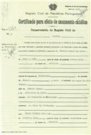 Requerimento para contrair matrimónio de Carlos Gaspar de Jesus, morador em Montelavar, e de Maria Vitória Lourenço, moradora em Pexiligais. 