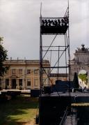 Infraestruturas para as noites de bailado, nos jardins do Hotel Palácio de Seteais.