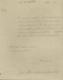 Ofício de José Paulo Almeida Grandela Júnior, ao Administrador do Concelho de Sintra, em resposta ao ofício nº 738 informando que não foi paga quantia alguma ao Padre José Gregório Afonso, referente ao tempo que serviu de cura, na freguesia de S. Pedro.