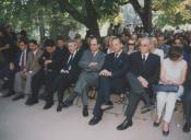 Vereadores Lino Paulo e Rui Pereira da Câmara Municipal de Sintra durante a assinatura do protocolo de geminação de Sintra com La Habana Viega na Quinta da Regaleira.