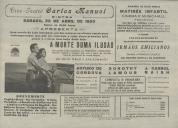 Programa do filme "A Morte Duma Ilusão" com a participação de Arturo de Cordova, Dorothy Lamour e J. Carrol Naish.