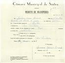 Registo de velocípede de marca Raio, com o nº 8522, em nome de Luciano Gomes Ricardo, morador em Pero Pinheiro.