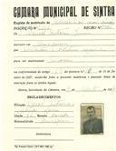 Registo de matricula de carroceiro de 2 ou mais animais em nome de Manuel António Júnior, morador em Almorquim, com o nº de inscrição 2341.