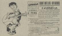 Programa do filme "Cantinflas Aviador" com a participação dos atores Angel Garasa e Miroslava.