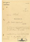 Construção de uma casa de Belas em nome de João António Balançuelas, com o Processo OB nº /1923, com a licença de construção nº 3 de 03/01/1924.