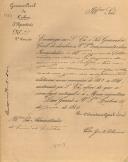 Circular do Secretário Geral da 3ª Repartição do Governo Civil de Lisboa, Pedro José de Oliveira, ao Administrador do Concelho de Sintra, devolvendo os orçamentos das Irmandades do S. Sacramento da freguesia de S. Martinho das Almas da freguesia de Almargem do Bispo e da Santa Casa da Misericórdia de Sintra, relativos ao ano económico de 1882 a 1884.